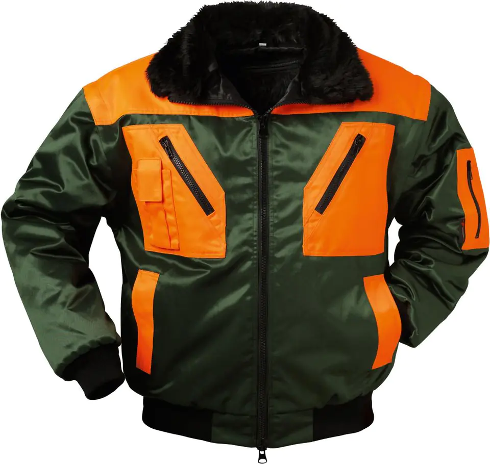 ⁨Redthorn pilot jacket, size L, green/orange⁩ at Wasserman.eu