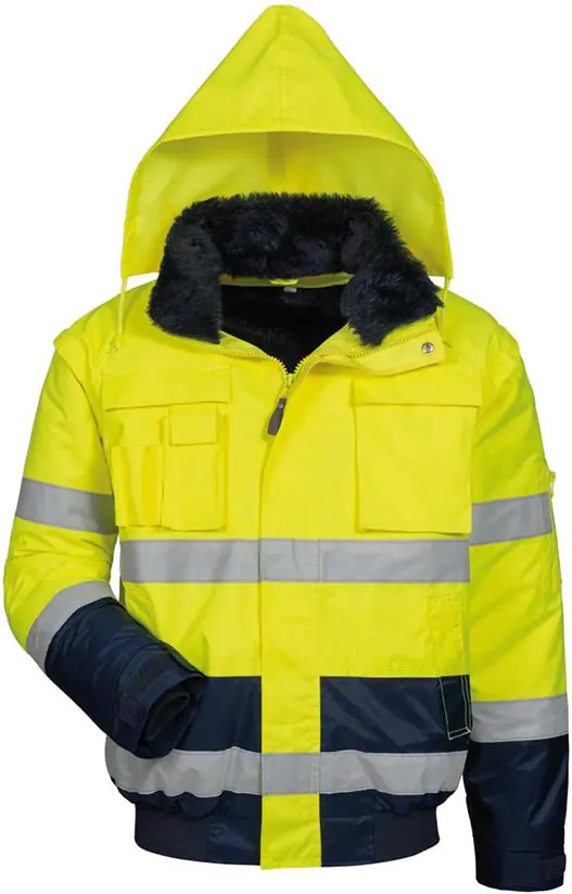 ⁨Siegfried warning jacket, size L, yellow/navy⁩ at Wasserman.eu