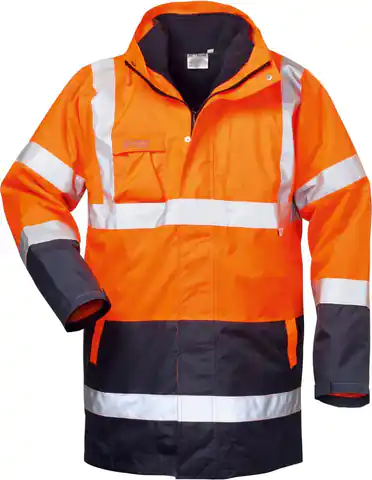 ⁨Travis warning jacket, size XL, orange/burgundy⁩ at Wasserman.eu