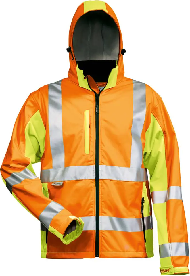 Kurtka ostrzegawcza Hoss, softshell, rozmiar XL, żółta/pomarańczowa w sklepie Wasserman.eu