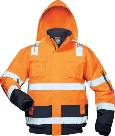 ⁨Pilot warning jacket Jonas, pink. L, orange/blue⁩ at Wasserman.eu