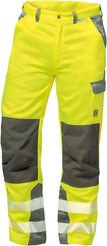⁨Pants with a warning stripe Paris, size 58, yellow/grey⁩ at Wasserman.eu