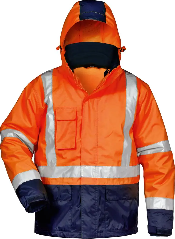 ⁨Reflective vest Thigh, size M, orange/navy⁩ at Wasserman.eu