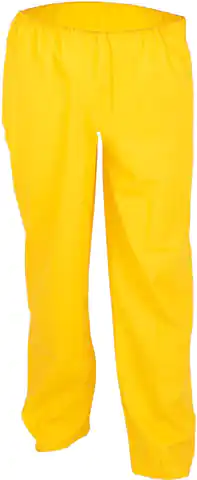⁨Spodnie z paskiem w talii, PU stretch, rozmiar 3/58-60, żółte⁩ w sklepie Wasserman.eu