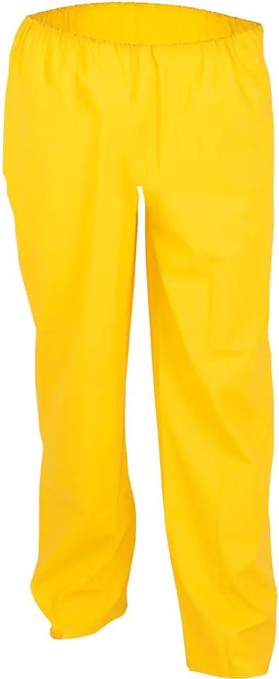 ⁨Trousers with waist belt, PU stretch, size 2/54-56, yellow⁩ at Wasserman.eu