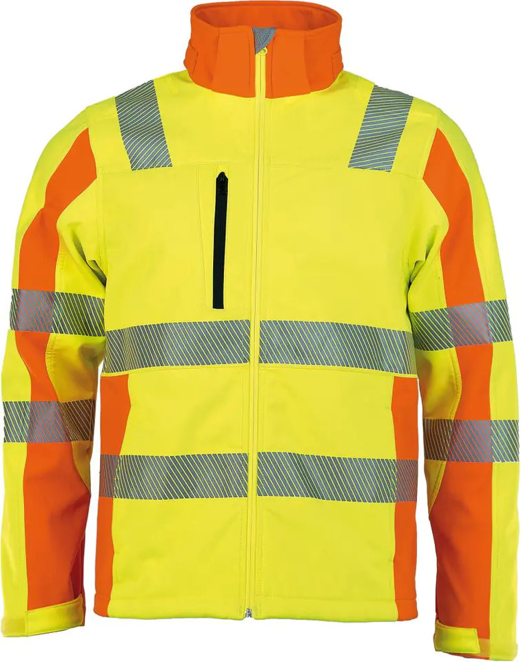 Softshell warning jacket, Prevent, yellow, size XL at Wasserman.eu