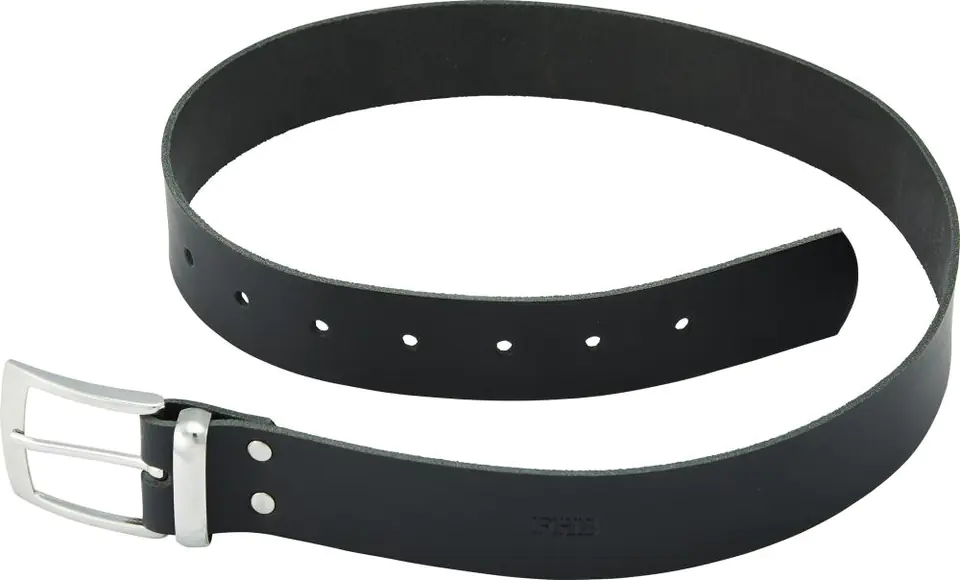 ⁨BURKHARD leather belt, single stiletto, black, size 115⁩ at Wasserman.eu