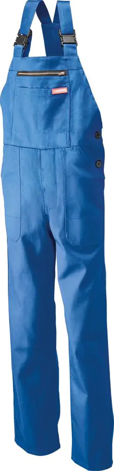 ⁨Dungaree trousers, 100% cotton, 290 g/m², size 50, blue royal⁩ at Wasserman.eu