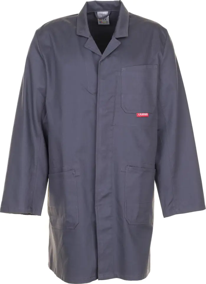 ⁨Professional coat, 100% cotton, 290g/m², size 48, grey⁩ at Wasserman.eu