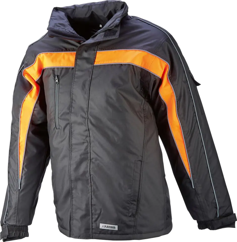 ⁨Cosmic winter jacket, black/orange, size L⁩ at Wasserman.eu