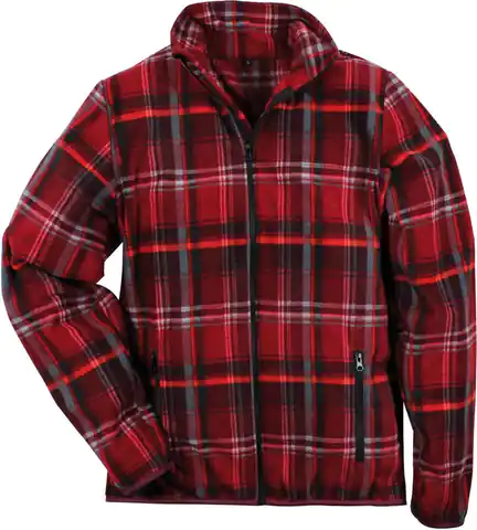 ⁨Dolomit fleece sweatshirt, size 2XL, red checkered⁩ at Wasserman.eu