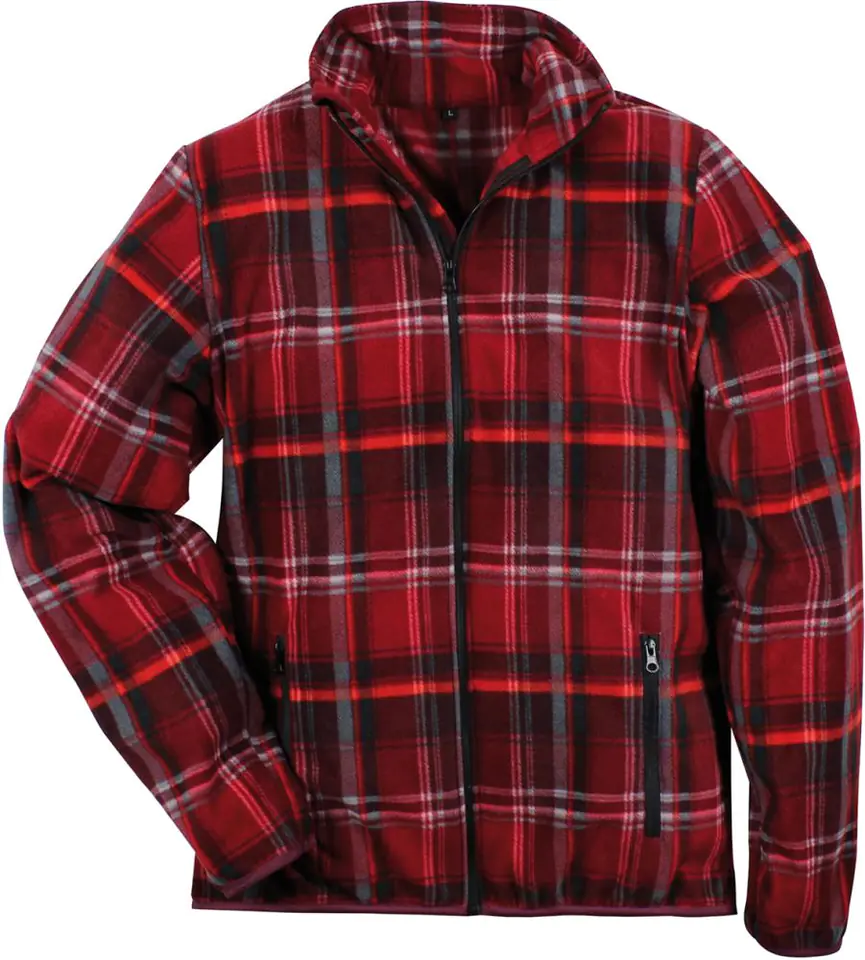 ⁨Dolomite fleece sweatshirt, size L, checkered red⁩ at Wasserman.eu