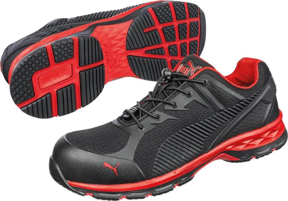 ⁨Low shoes 643890 S1P ESD black/red pink 42 Puma⁩ at Wasserman.eu