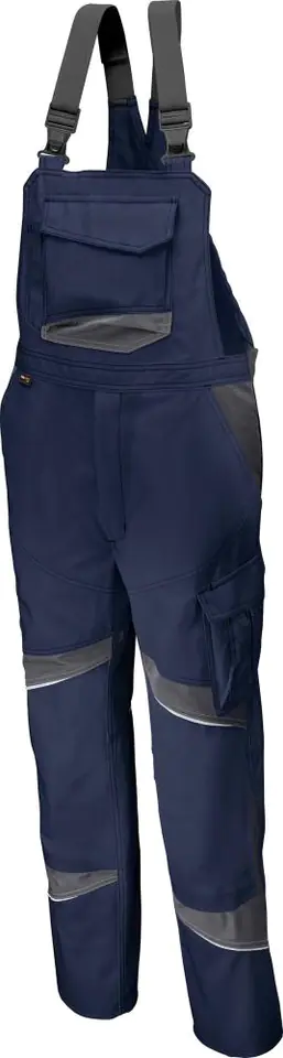 ⁨Dungaree trousers ACTIVIQ high, size 52, navy/antr.⁩ at Wasserman.eu