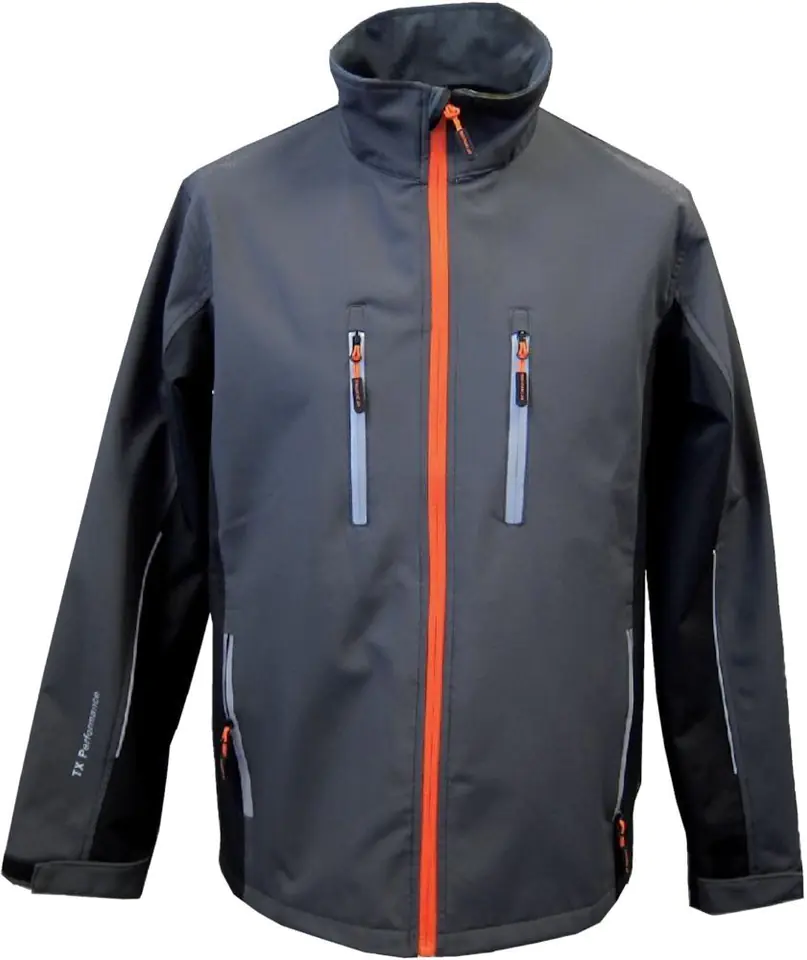 ⁨Kurtka softshell 61270, ciemnoszary/czarny, rozmiar XL⁩ w sklepie Wasserman.eu