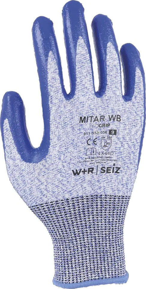 ⁨Mitar WB EcoGrip cut protection gloves, roz. 7 (10 pairs)⁩ at Wasserman.eu