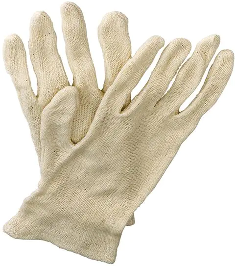 ⁨Rękawice z dżerseju Jilin, rozmiar męski, surowa biel  (12 par)⁩ w sklepie Wasserman.eu