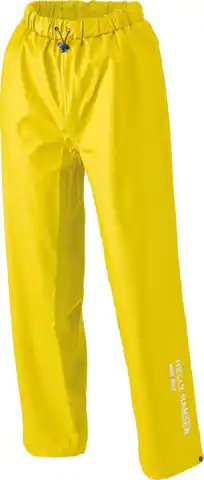 ⁨Voss rain pants, PU stretch, size L, yellow⁩ at Wasserman.eu