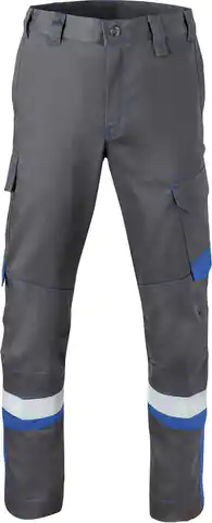 ⁨Trousers with waist belt, 80340 size 58, charcoal grey/blue⁩ at Wasserman.eu