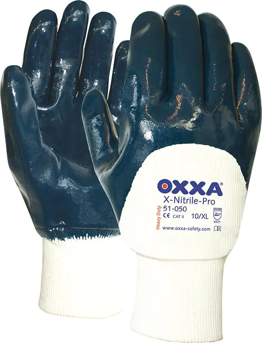 ⁨Oxxa X-Nitrile-Pro gloves, open cuffs, size 9 (12 pairs)⁩ at Wasserman.eu