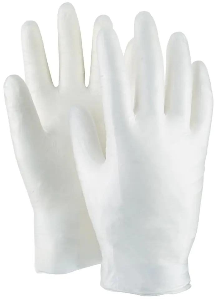 ⁨Disposable gloves, men's, latex, size 10 (box of 100)⁩ at Wasserman.eu