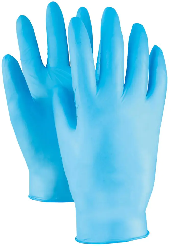 ⁨Disposable gloves, nitrile, blue, pink. 9(box of 100pcs)⁩ at Wasserman.eu