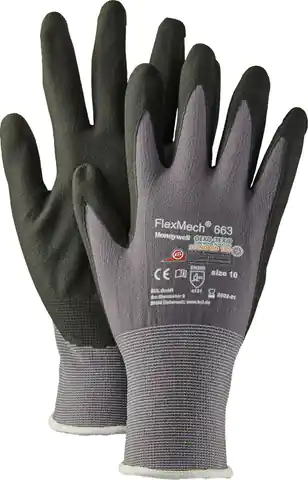 ⁨Gloves FlexMech 663, size 10 (10 pairs)⁩ at Wasserman.eu