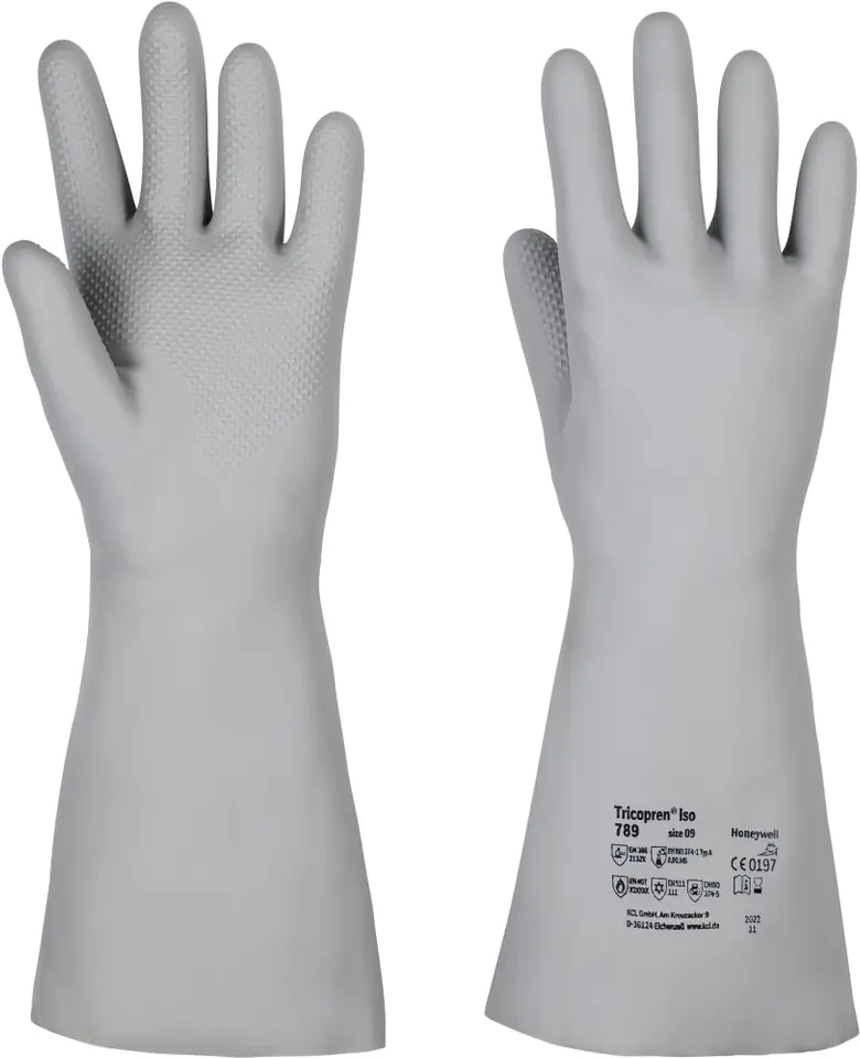 ⁨Gloves Tricpren ISO 789, 390-410mm, ch. 8 (10 pairs)⁩ at Wasserman.eu