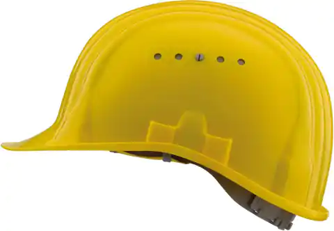 ⁨Baumeister 80/4 safety helmet, EN 397, yellow⁩ at Wasserman.eu