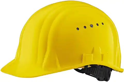 ⁨Baumeister 80/6 safety helmet, EN 397, yellow⁩ at Wasserman.eu