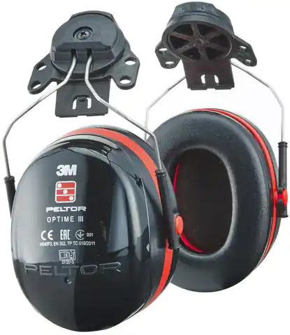 ⁨Earmuffs for Peltor Optime 3 H540 P3E helmet⁩ at Wasserman.eu