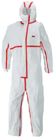 ⁨Protective suit 4565, white/red type 4/5/6 size L⁩ at Wasserman.eu
