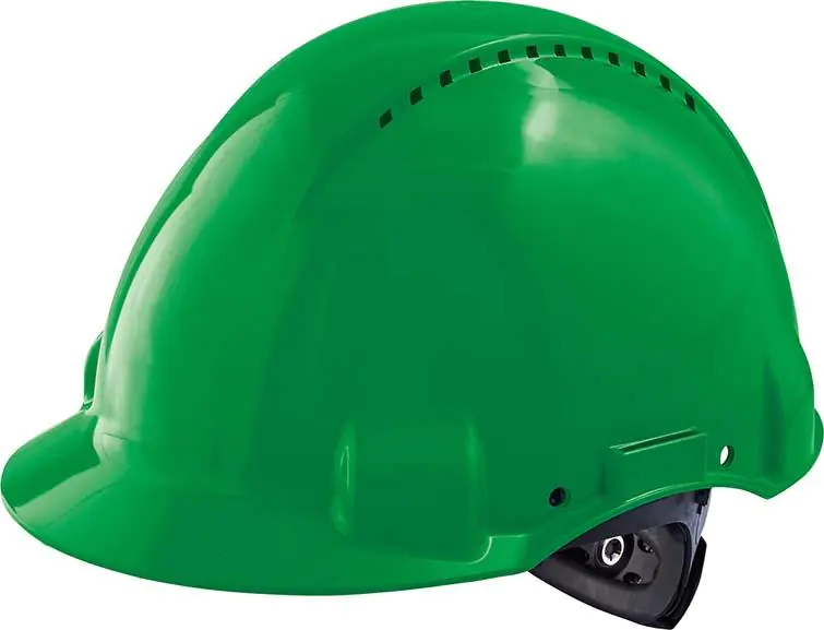 ⁨G3000N Safety Helmet, ABS, ratchet system, green⁩ at Wasserman.eu