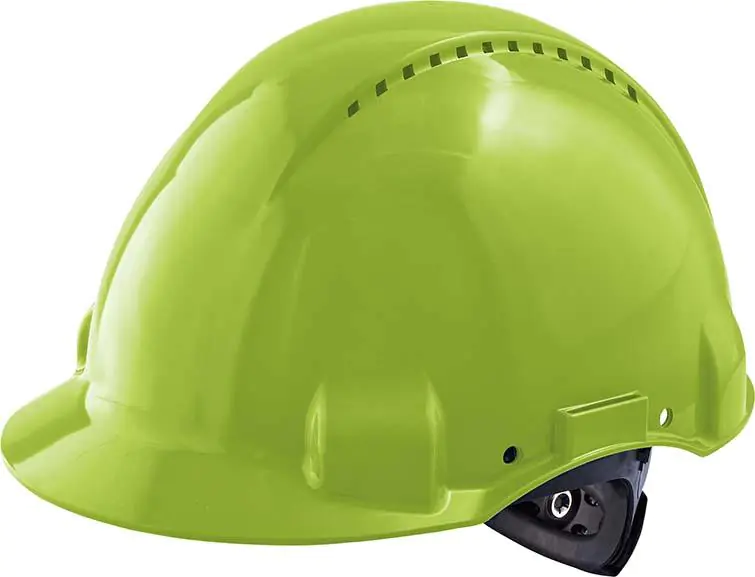 ⁨G3000N safety helmet, ABS, ratchet system, neon green⁩ at Wasserman.eu