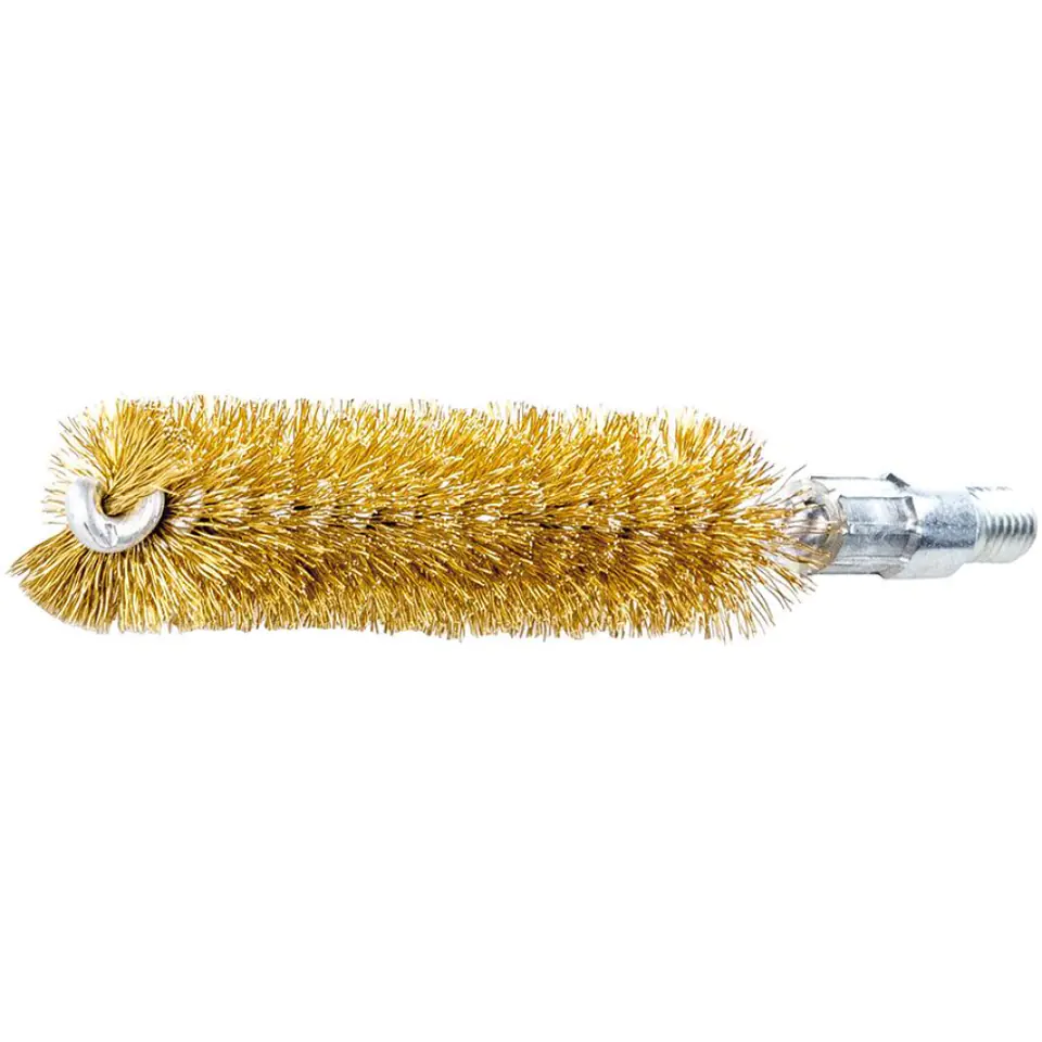 ⁨Pipe brush with M6Ø18mm thread, corrugated brass wire,15mm Lessmann⁩ at Wasserman.eu