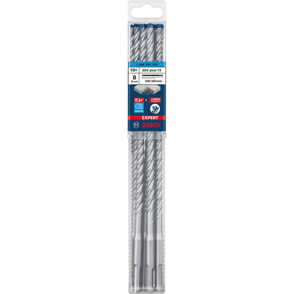 ⁨Wiertło udarowe SDSplus7x 8x200x265mm 10St EXPERT Bosch⁩ w sklepie Wasserman.eu