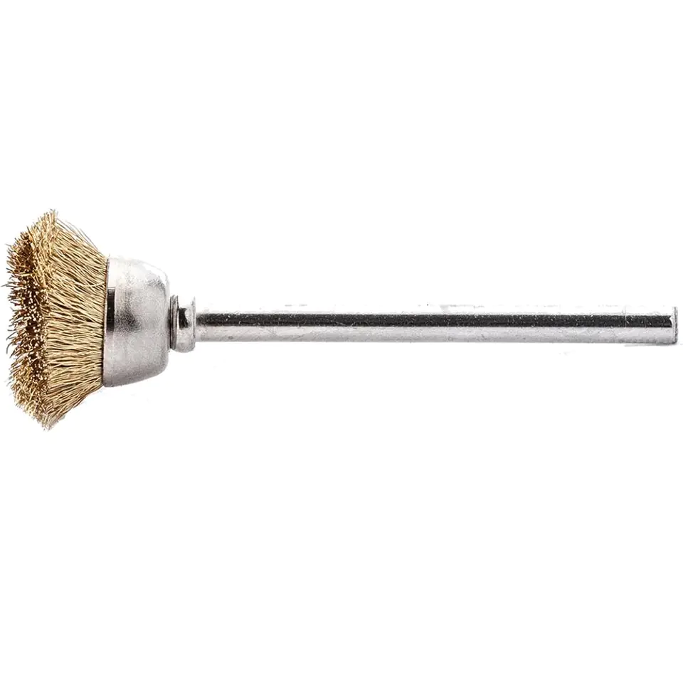 ⁨Miniatur.brush pot. corrugated brass wire 15x0,1mm Lessmann⁩ at Wasserman.eu