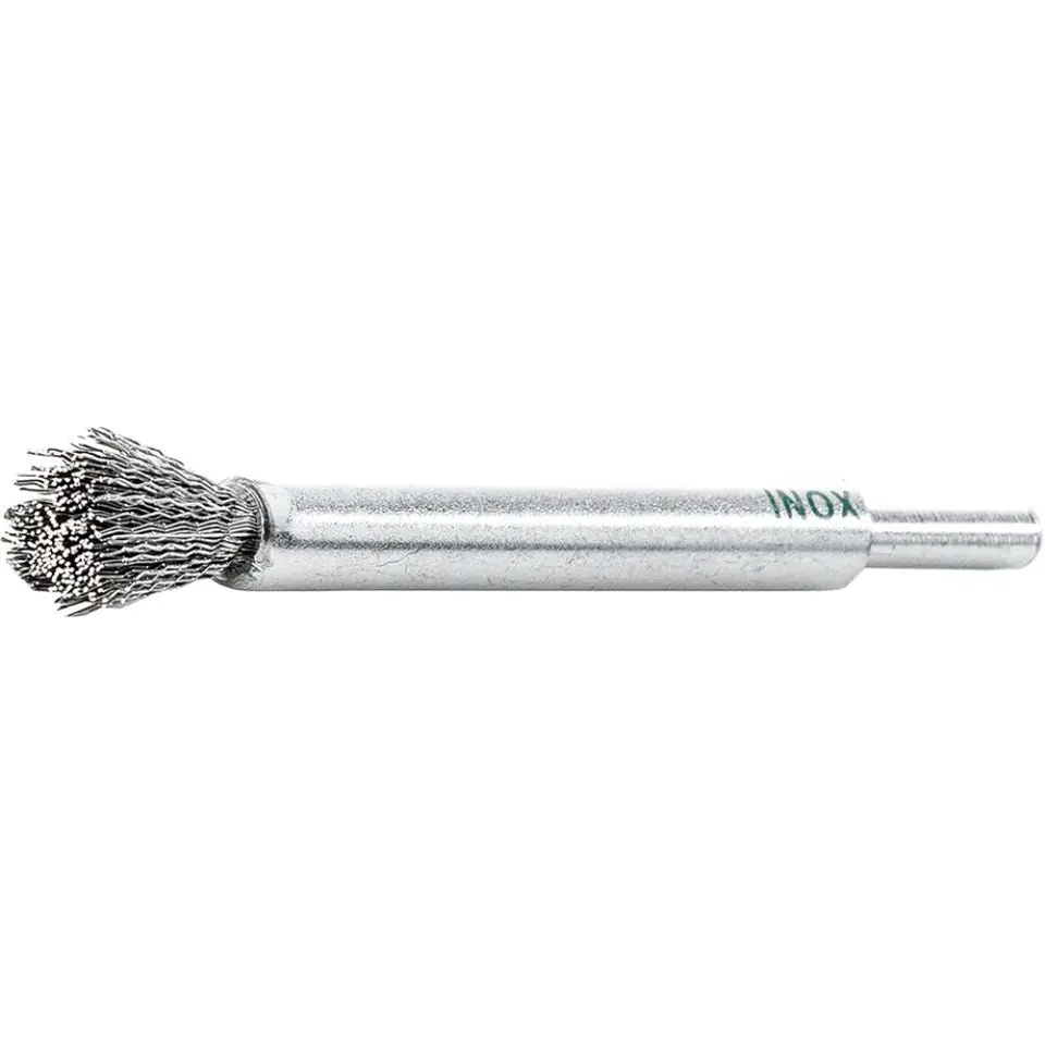 ⁨Brush brush, stainless steel,corrugated wire 12x20/120x0,3mm Lessmann⁩ at Wasserman.eu