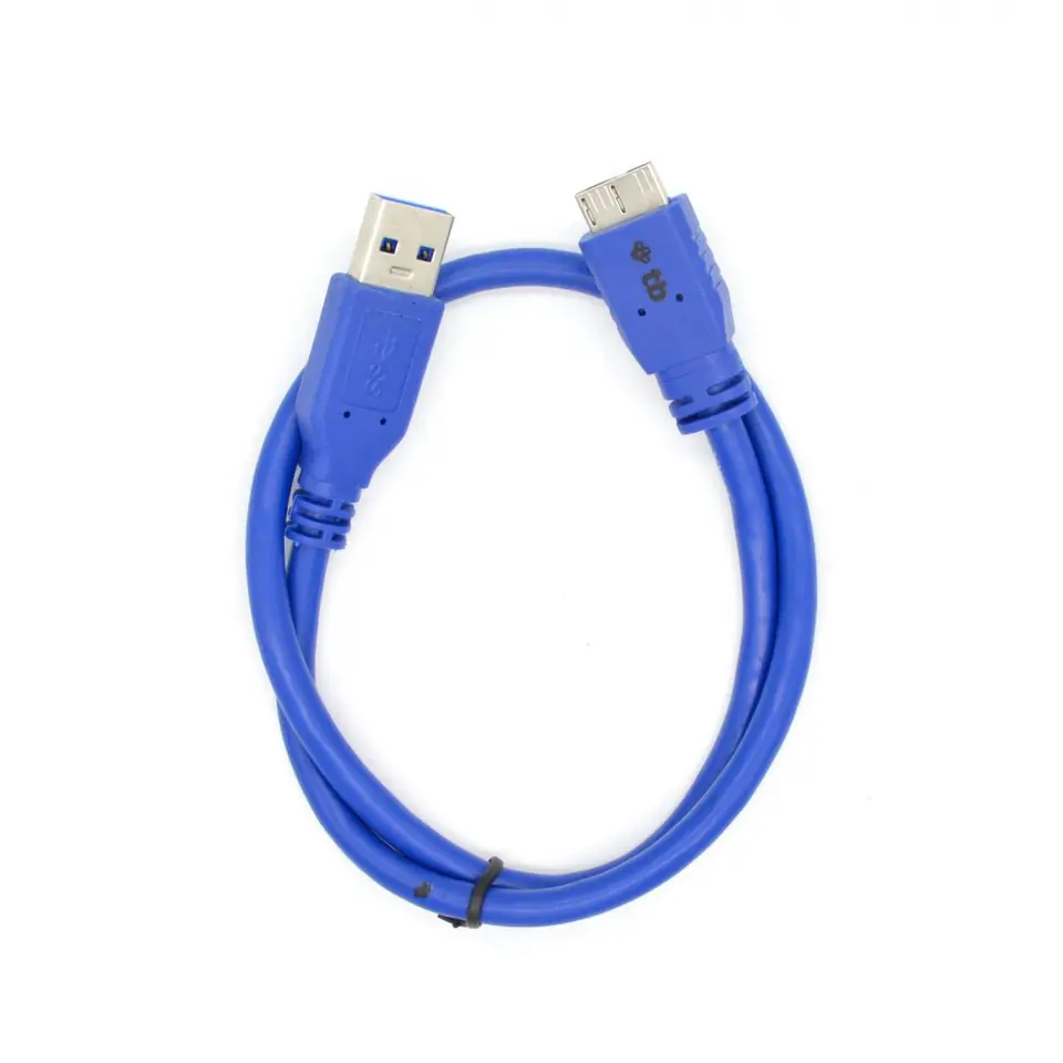 ⁨Kabel USB 3.0-Micro 0,5 m. niebieski⁩ w sklepie Wasserman.eu