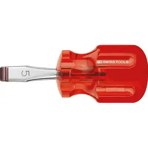 ⁨Stubby screwdriver for slotted head screws 5,5x0, 8x 30mm Classic PB Swiss Tools⁩ at Wasserman.eu