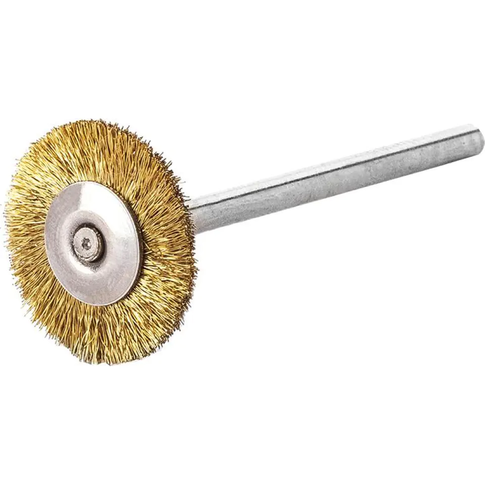 ⁨Miniatur.brush round brass corrugated wire 19x0,1mm Lessmann⁩ at Wasserman.eu