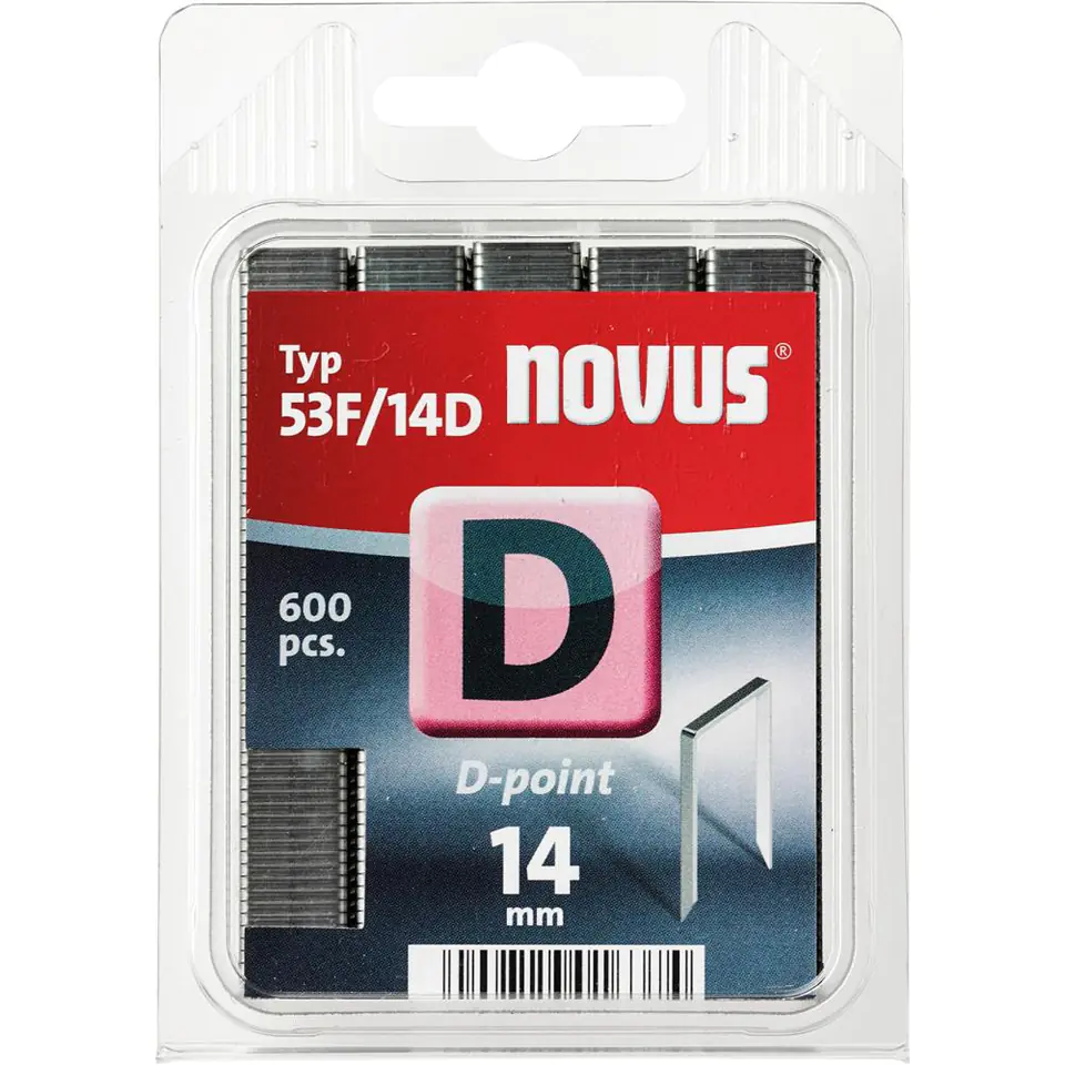 ⁨Staple made of flat wire D type 53F/14 mm 600 pcs. Novus⁩ at Wasserman.eu