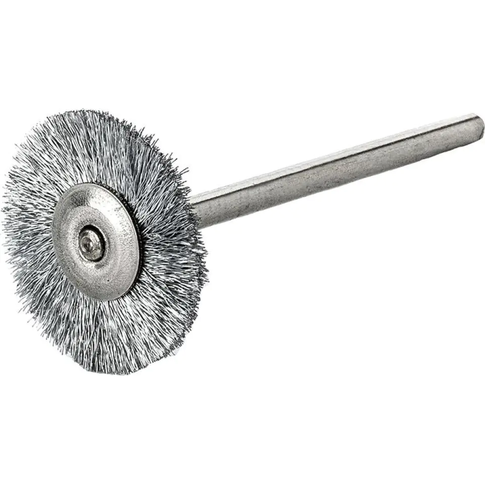 ⁨Miniatur.brush round stainless steel 22x0,1mm Lessmann⁩ at Wasserman.eu