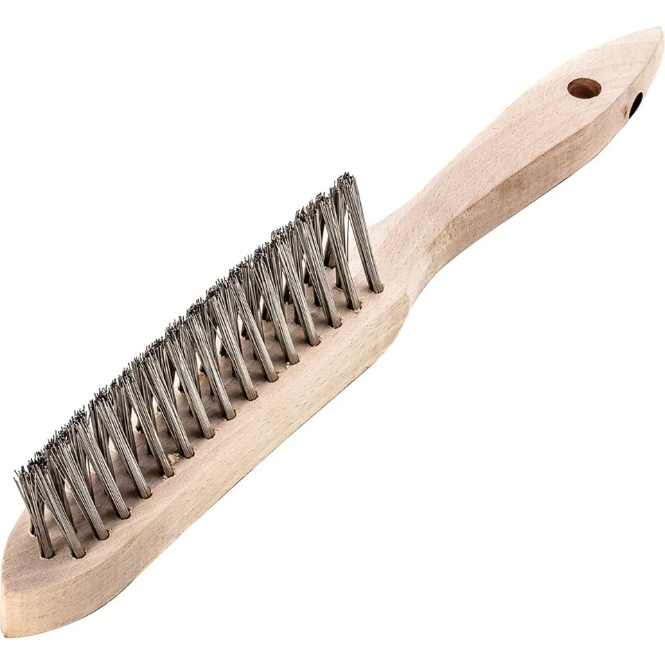 ⁨Brush for armpit joints. Stainless. smooth, 4-row 0.35mm Lessmann⁩ at Wasserman.eu