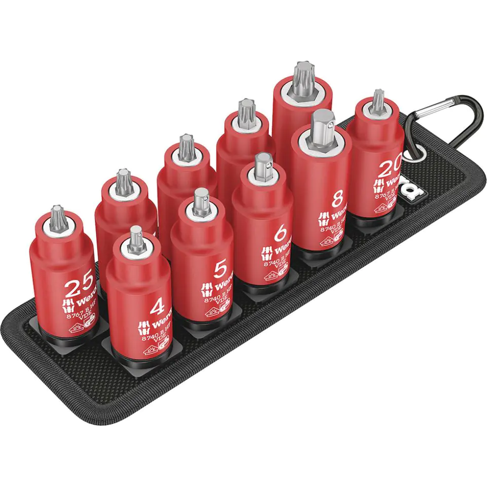 ⁨Set.screwdriver.end 3/8" VDE T20-45 and for screws with nits. 6-angle. 4-8mm Vera⁩ at Wasserman.eu