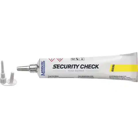 ⁨Marker Security-Check lakier zabezpieczający, żółty⁩ w sklepie Wasserman.eu