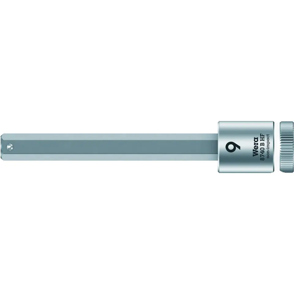 ⁨Screwdriver bit 9.0x100mm for screws with 6-k socket with hold function. Wera⁩ at Wasserman.eu