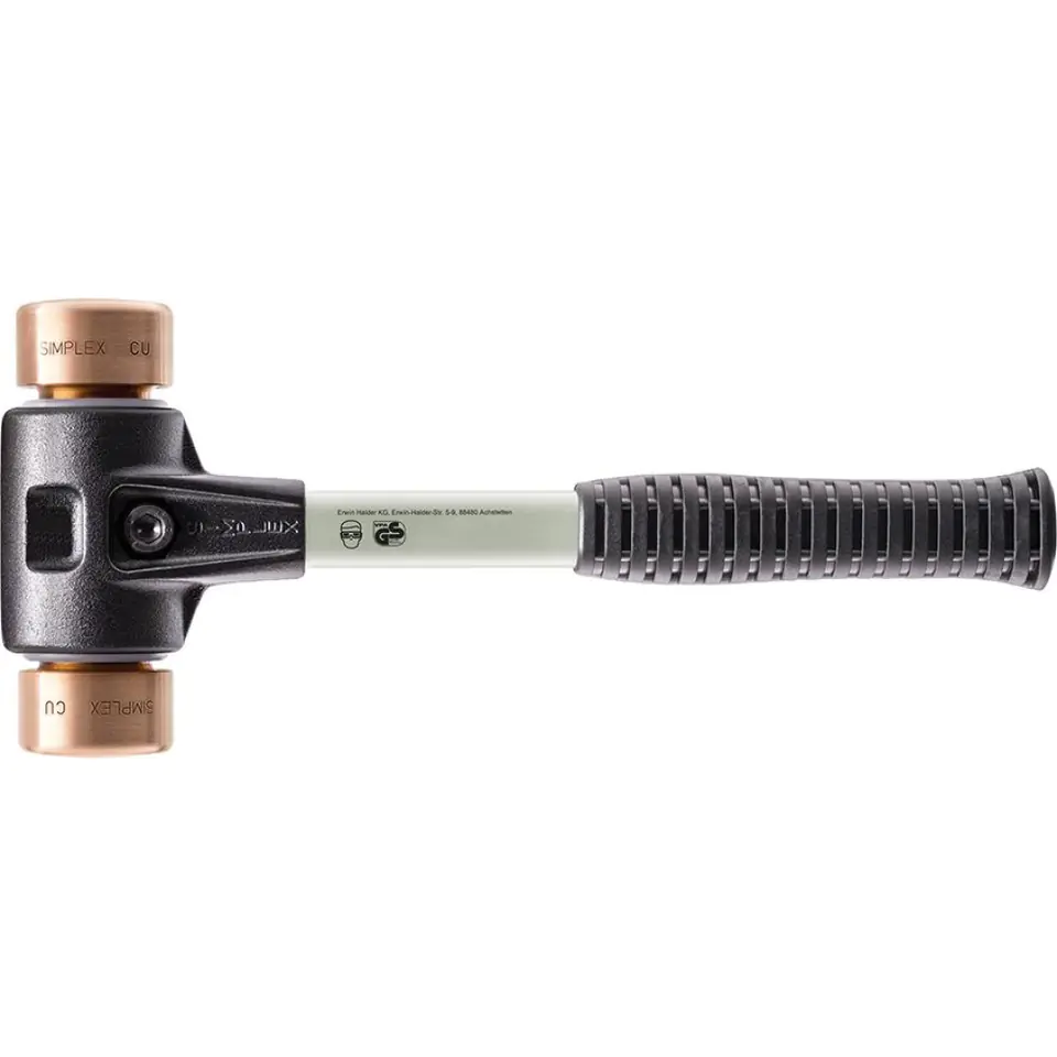 ⁨Locksmith hammer 40mm copper Simplex handle fiber⁩ at Wasserman.eu