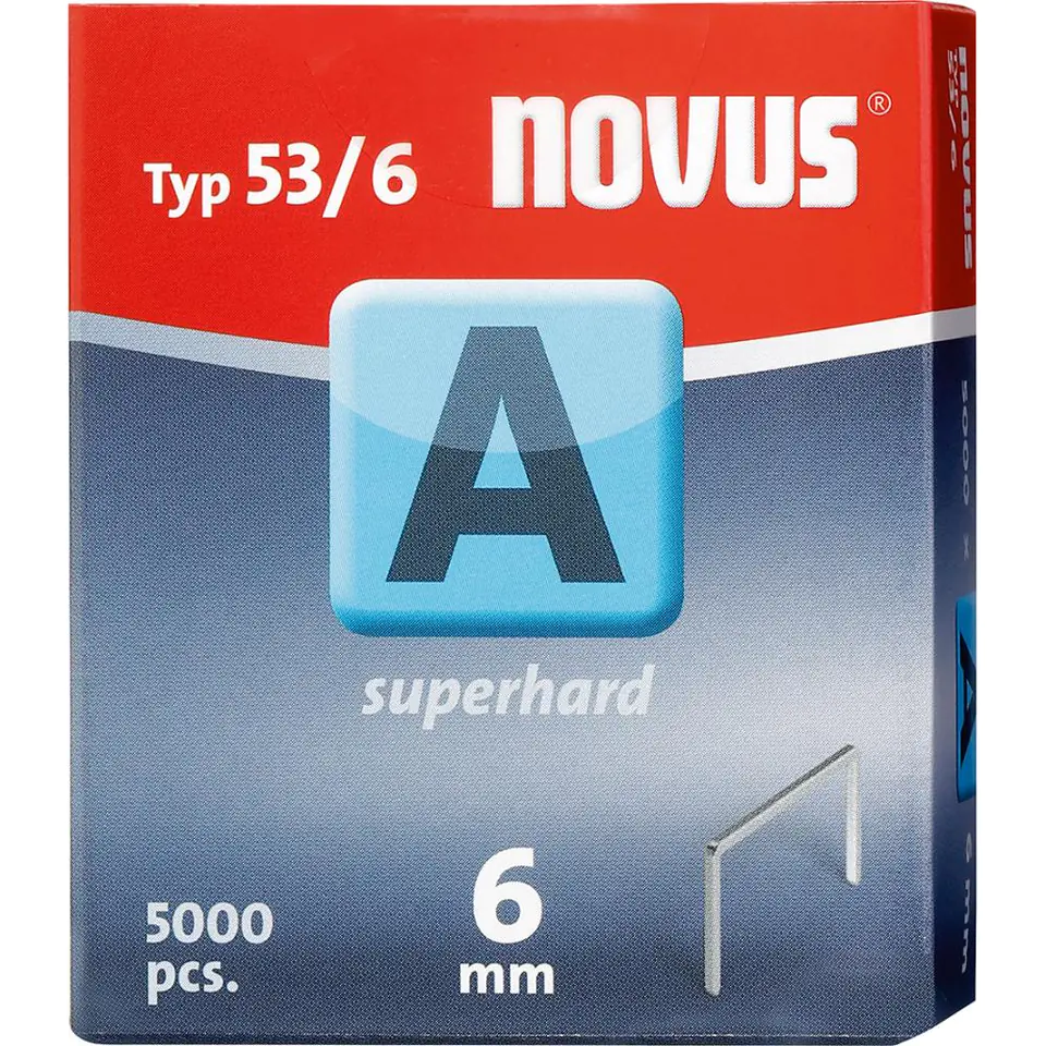 Klammern aus dünnem Draht A Typ 53/6 mm 5000pcs. Novus im Wasserman.eu