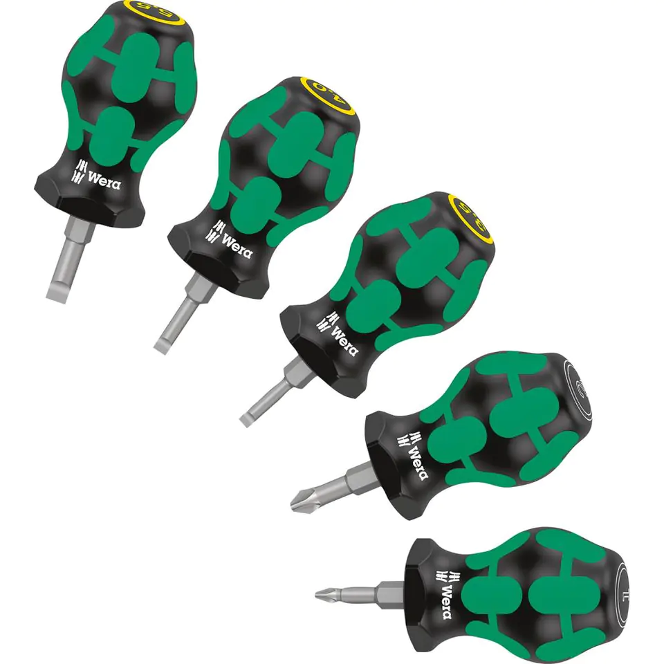 ⁨Screwdriver set Stubby 5-pcs flat/PZ Wera⁩ at Wasserman.eu